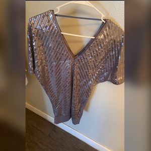 Gray Sequence Blouse
